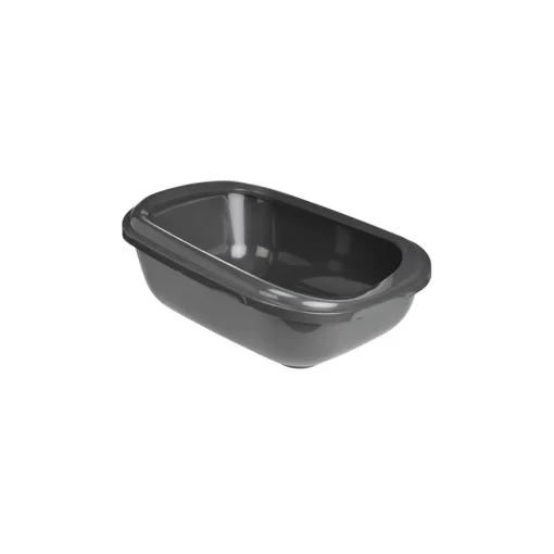 AniOne Bac à Litière pour chat Mega Tray L gris foncé