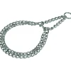 AniOne Collier de chaîne en acier chromé XL