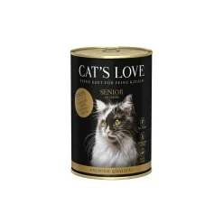 CAT'S LOVE Nourriture humide chat senior Canard 6x400 g