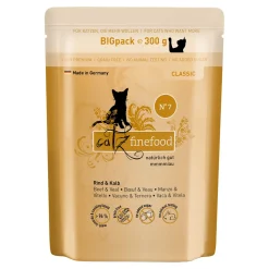 Catz finefood Nourriture humide chat Classic Adult N° 7 bœuf et veau 6x300 g
