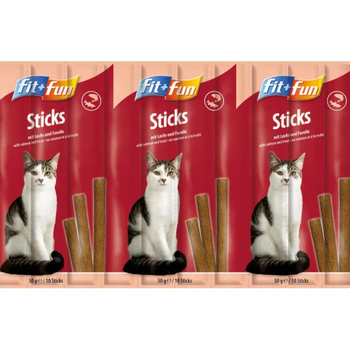 FIT+FUN Sticks 25 x 10 pièces Saumon et truite