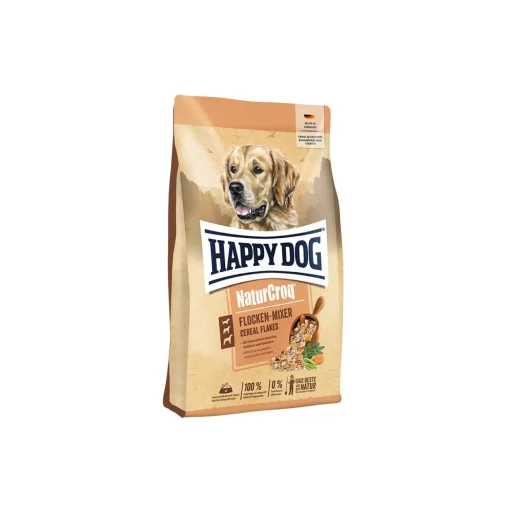 HAPPY DOG Croquettes NaturCroq pour chien adulte, Flocons Mixer 1,5 kg