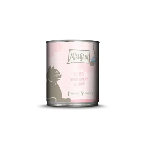 MjAMjAM nourriture humide pour chaton, poulet avec huile de saumon 6x800 g
