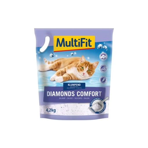 MultiFit Diamonds Comfort Litière de silicate 4,2 kg