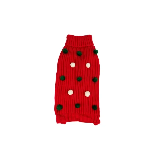 Paw Care Harry Barker Pull-over à pompon Holiday rouge L