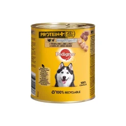 Pedigree Boîte Protein+ en pâté 12 x 800 g Dinde et poulet
