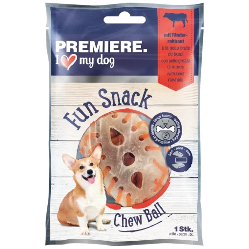 PREMIERE Balle à mâcher à la peau brute de bœuf 38 g