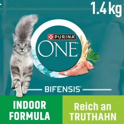 Purina ONE BIFENSIS Indoor au dindon et au grain complet 1,4 kg