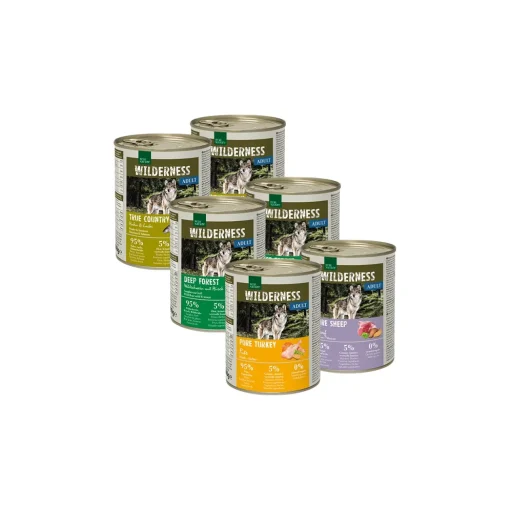 REAL NATURE Pack mixte Wilderness Adult 6 x 800 g Pack mix 1