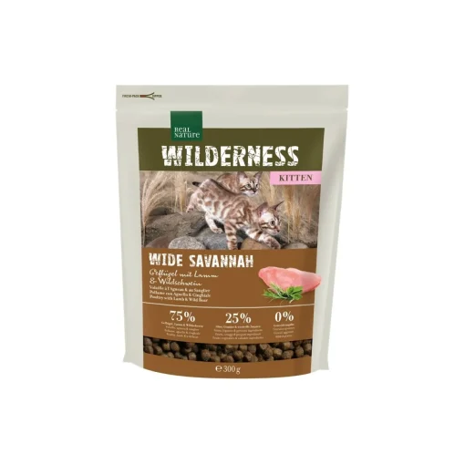 REAL NATURE WILDERNESS Wide Savannah Kitten à la volaille, à l’agneau et au sanglier 300 g