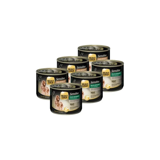 SELECT GOLD Sensitive Adult Pack Mix 6x200g Pack mix 2