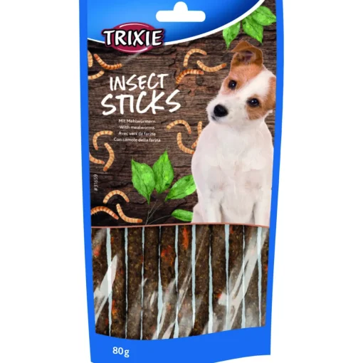 Trixie Bâtonnets d’insectes aux vers de farine 80 g