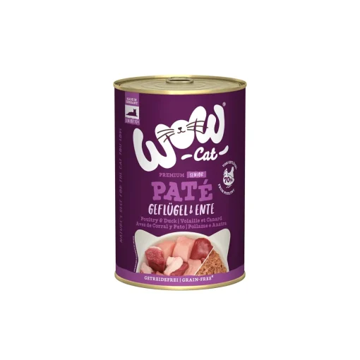 WOW Cat Senior 6 x 400 g Canard et volaille